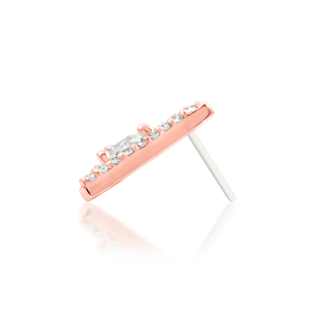 Pointessa Styled in Helix Piercing with Minimalist Stack