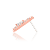 Pointessa Styled in Helix Piercing with Minimalist Stack