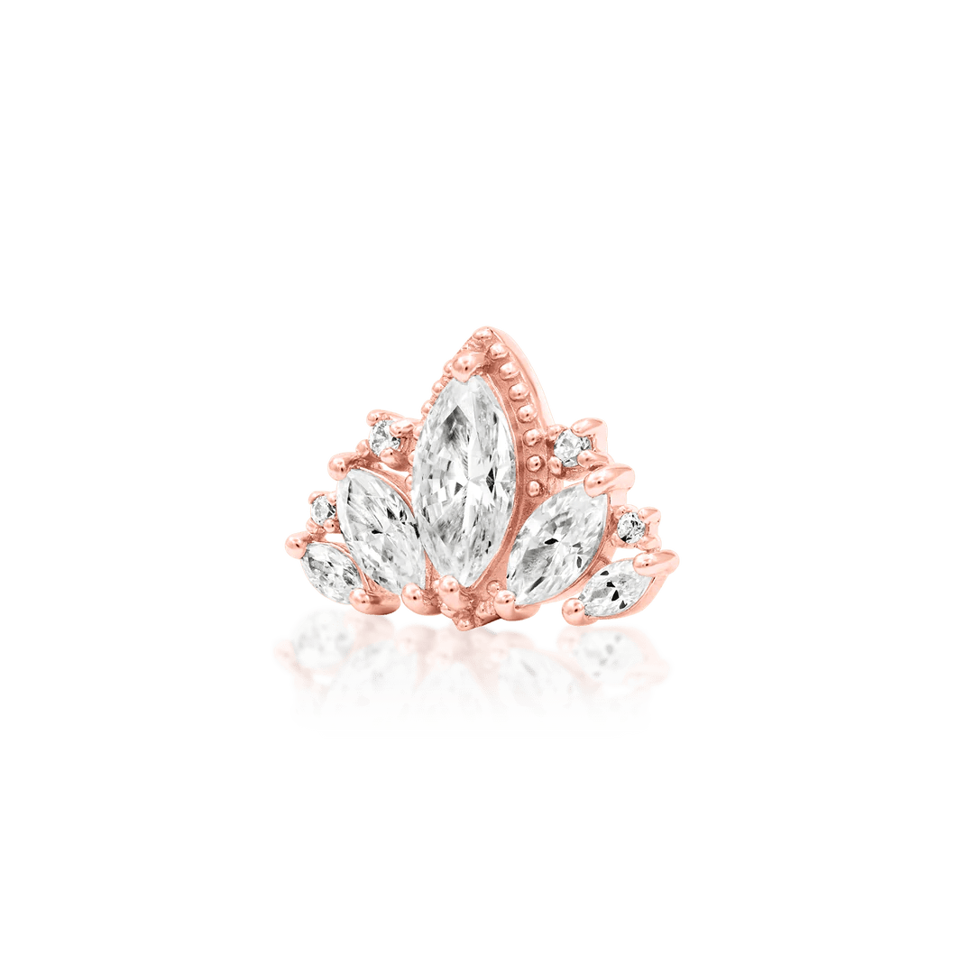 QUEEN NAVEEN-14K GOLD piercing-zone.com