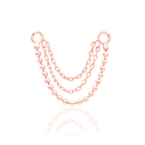 Side View of Quinn Showing Cascading Chain Lengths