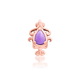 Savene End in Rose Gold with Purple Turquoise – Studio Display