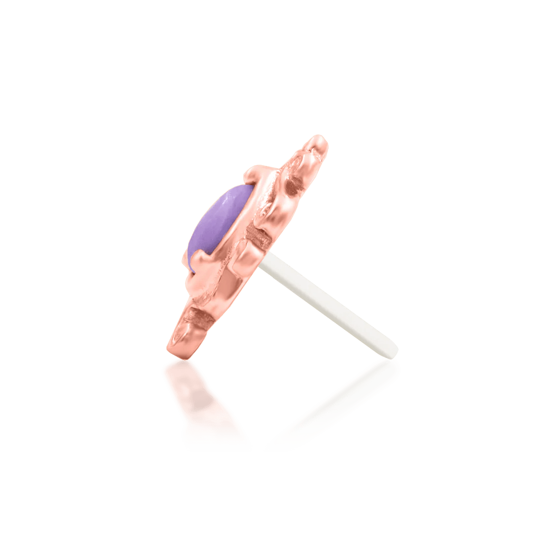 Purple Turquoise Threadless Jewelry Styled with Vintage Stack