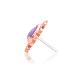 Purple Turquoise Threadless Jewelry Styled with Vintage Stack