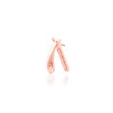 STRAIGHT RAZOR 14K GOLD  - THREADLESS END piercing-zone.com