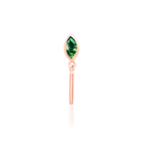 Takari 14K Gold End – Side View Showing Natural Inclusions