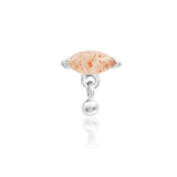 Marquise sunstone and CZ combo – Amanda jewelry in white gold