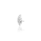 Bay Leaf – Sculpted Single Leaf – 14K Gold Threadless End