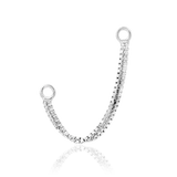 Rear View Displaying Chain Flexibility and Connector Ends