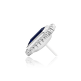 Euqenia – Burma Blue CZ Pear – 14K Gold Threadless End