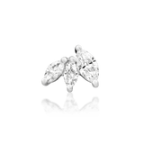 Side profile of Famous in white gold – diamond brilliance with clean setting