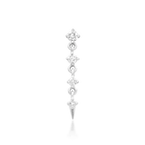 Front view of Geraldine in white gold – modern silhouette with lab diamonds