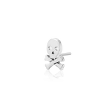 14K GOLD SKULL CROSSBONE - THREADLESS END piercing-zone.com