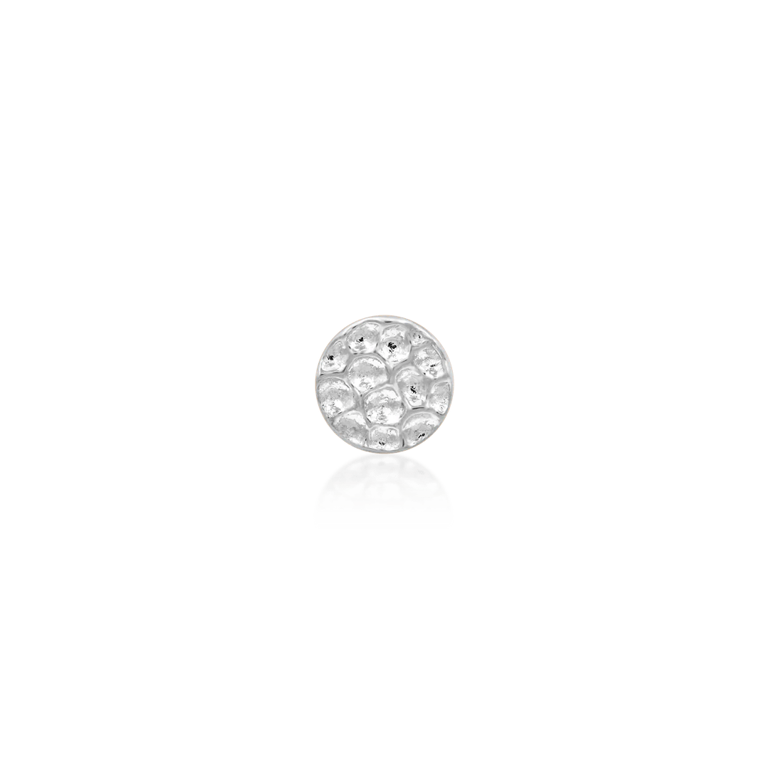 HAMMERED DISK-14K GOLD piercing-zone.com