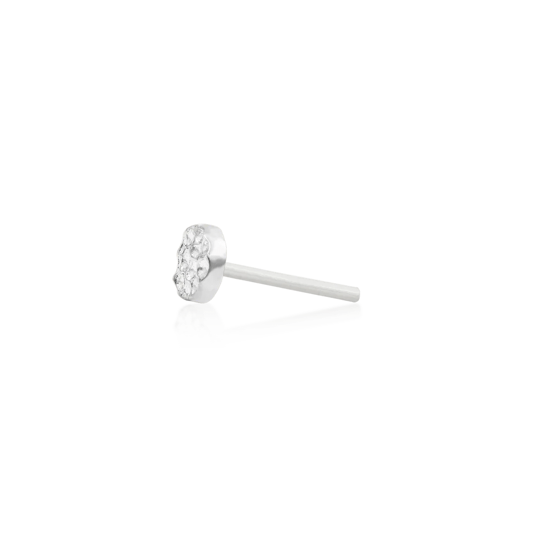 HAMMERED DISK-14K GOLD piercing-zone.com