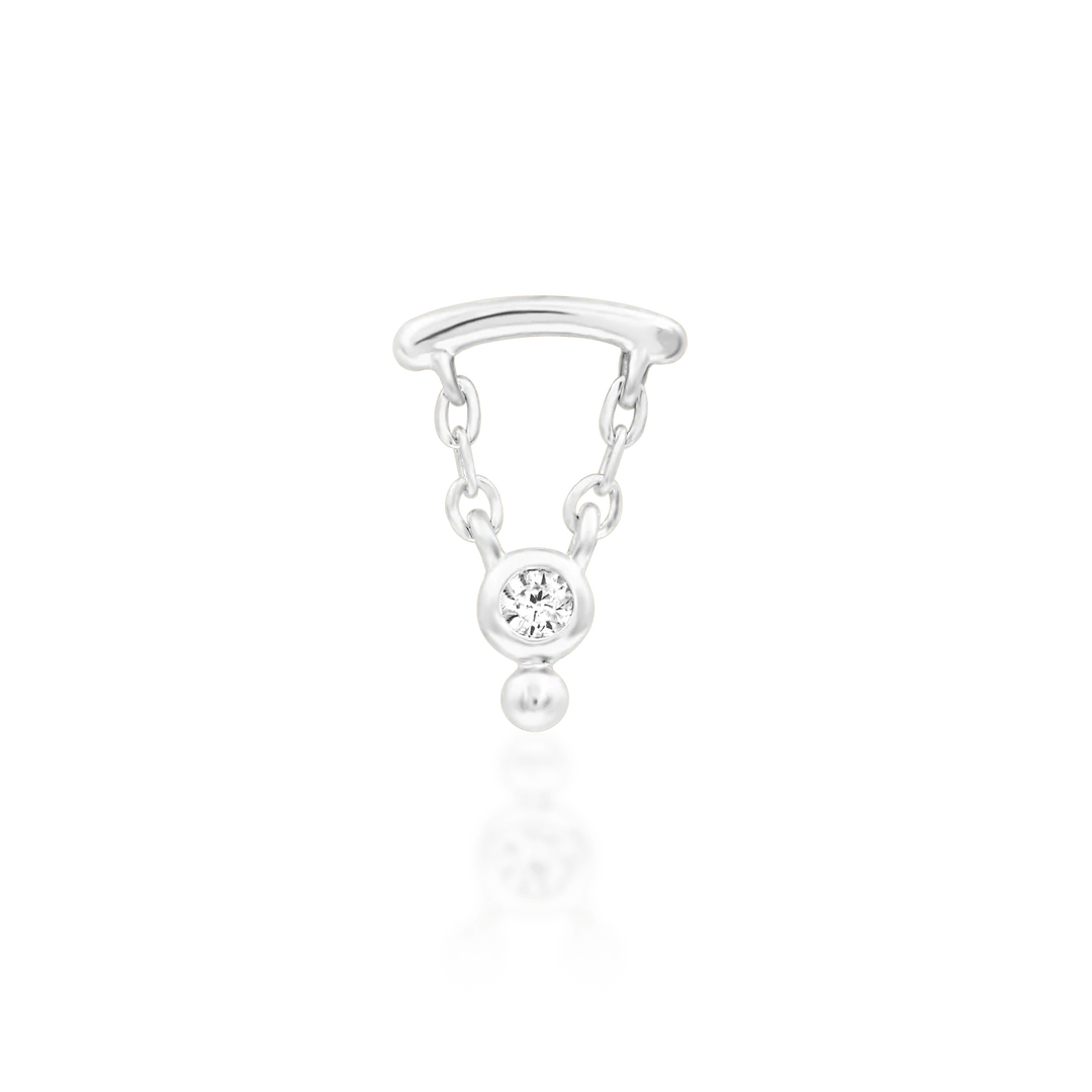Helena Styled in Flat Piercing with Statement Jewelry Stack