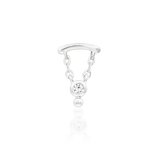 Helena Styled in Flat Piercing with Statement Jewelry Stack