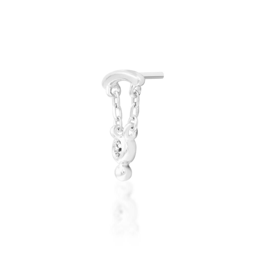 Helena Styled in Flat Piercing with Statement Jewelry Stack