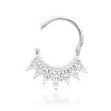 Piercing jewelry charm with elegant sparkle and movement