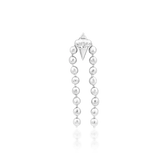 Front view of Malia in white gold – delicate drop chain with subtle detail