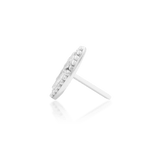 Side View of Novie Minimalist Oval in Tragus