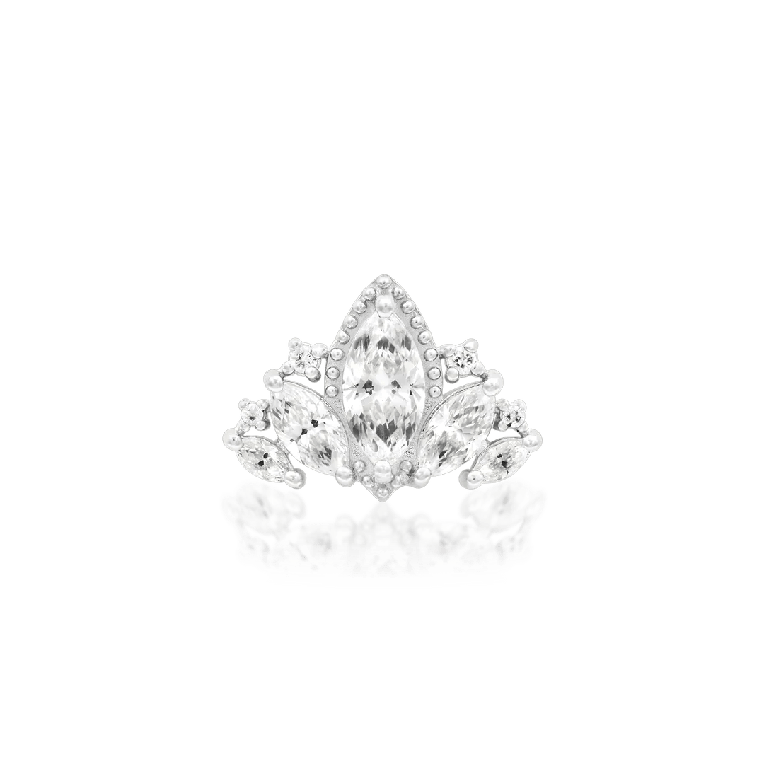 QUEEN NAVEEN-14K GOLD piercing-zone.com