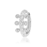 Side view of Rora in white gold – elegant twist and clicker closure