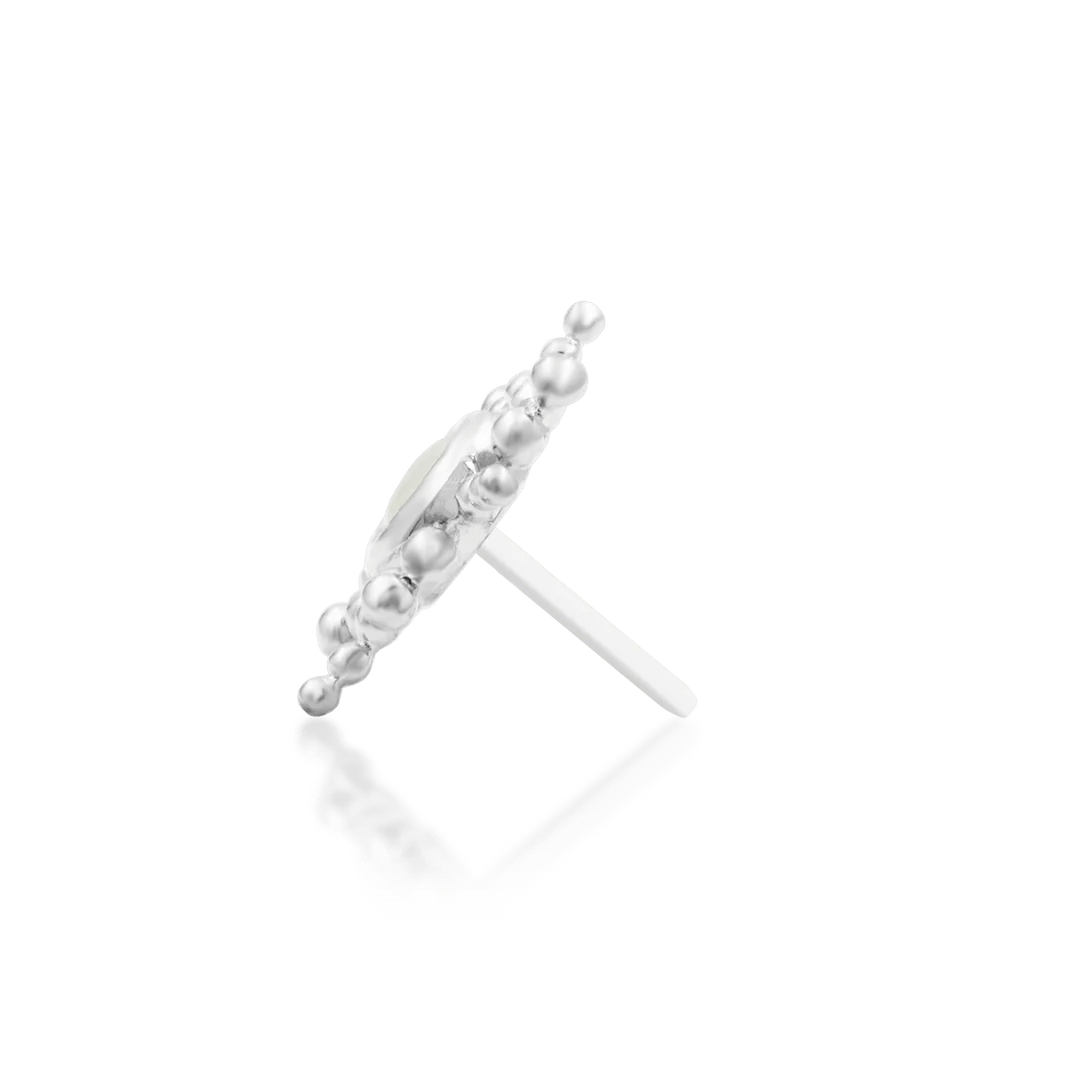 Model Wearing Ruth in Helix Piercing – Elegant Look