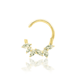 Close-Up of Alicia Clicker – Cascading Gemstone Arrangement