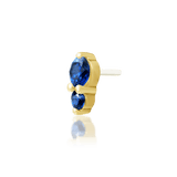 Top-down image of Aman – minimalist silhouette with deep blue stones