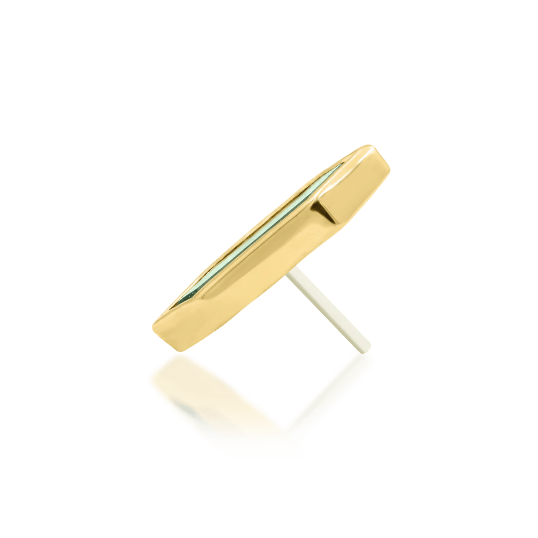 Aurelia Threadless Jewelry – Yellow Gold in Studio Light