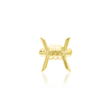 BARB-ARA 14K GOLD - THREADLESS END piercing-zone.com