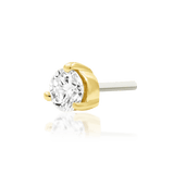 Classic Four-Prong Lab Diamond Setting – Close-Up View