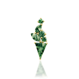 Endora – 14K Gold Moss Agate Threadless End