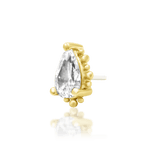 Top-down photo of Ennvi end – minimalist teardrop sparkle