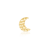 HAMMERED MOON-14K GOLD piercing-zone.com