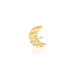 HAMMERED MOON-14K GOLD piercing-zone.com