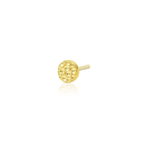 HAMMERED DISK-14K GOLD piercing-zone.com