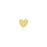 HAMMERED HEART-14K GOLD piercing-zone.com