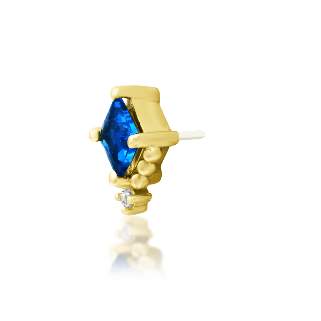 Top-down image of Hesper – geometric gem and ornate circular border
