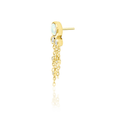 Side Angle Showing Movement of Chains and Gem Placement