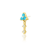 Junipurr Maris vertical piercing jewelry in yellow gold