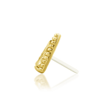 Mila 14K Gold Threadless End with Open Triangle Design