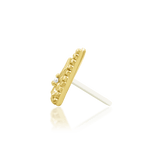 Nina 14K Gold Threadless End with Triangle Shape and CZ