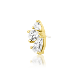 Padma End Worn in Conch Piercing – Yellow Gold Variant