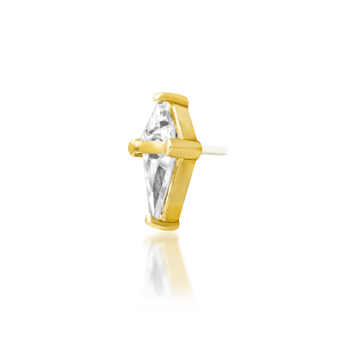 Front view of Point Taken jewelry – sharp angles and bold stones