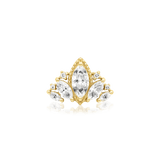QUEEN NAVEEN-14K GOLD piercing-zone.com