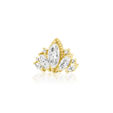 QUEEN NAVEEN-14K GOLD piercing-zone.com