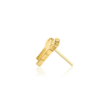 SCAREDY CAT 14K GOLD  - THREADLESS END piercing-zone.com