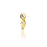 Junipurr Speakeasy vertical piercing jewelry in yellow gold