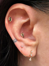 Model Wearing Eve Was Framed in Tragus Piercing – Nature-Inspired Look